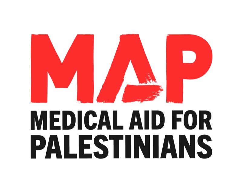 Medical Aid for Palestinians (MAP) logo