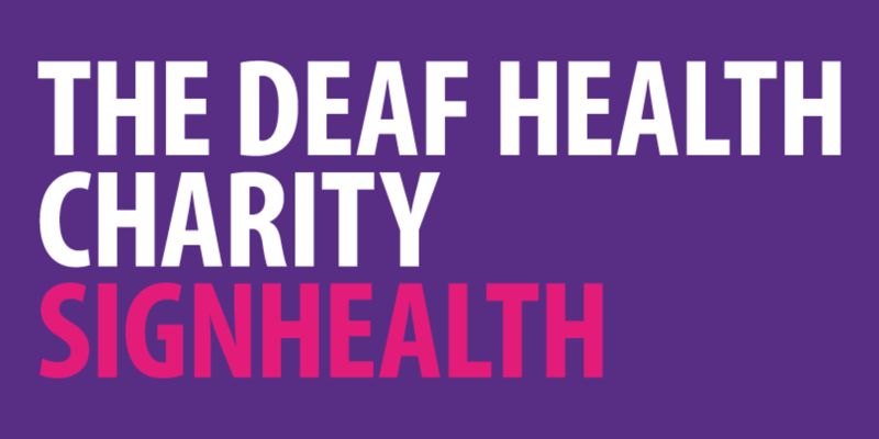 SignHealth The Deaf Health Charity logo