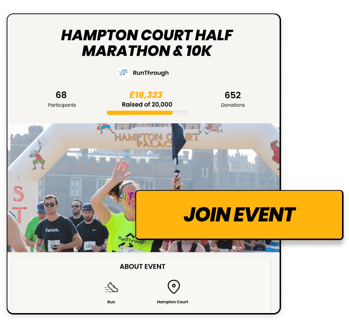 Join the event and create your fundraising page